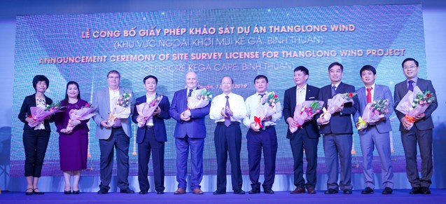 Announcement ceremony of Thang Long Wind project survey license