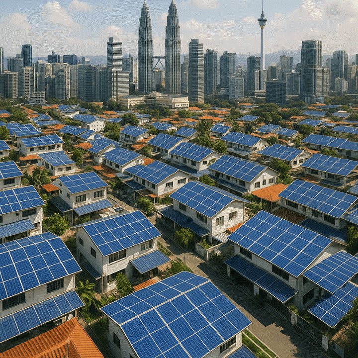 Malaysia ra mắt chương trình tổng hợp điện mặt trời trên mái nhà